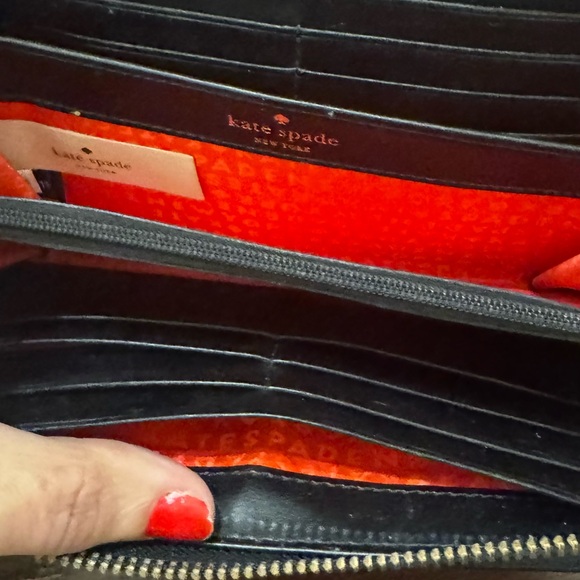 Kate Spade Black and Cream Polka Dot Wallet - Picture 3 of 12